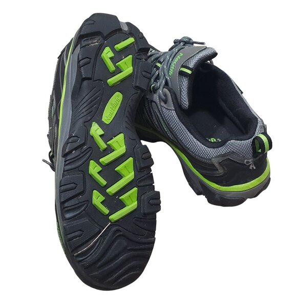 Nautilus Mens Safety Toe Work Shoes Size 10.5 M Gray Green Mesh N2208M Oil-Resis - Picture 3 of 5